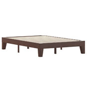 Evelyn Walnut Finish Wood Full Platform Bed with Wooden Support Slats, No Box Spring Required, YKC-1090-F-WAL-GG