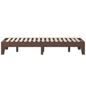 Evelyn Walnut Finish Wood King Platform Bed with Wooden Support Slats, No Box Spring Required, YKC-1090-K-WAL-GG