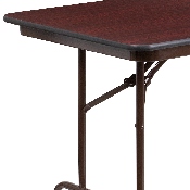 6-Foot High Pressure Mahogany Laminate Folding Banquet Table, YT-3072-HIGH-WAL-GG