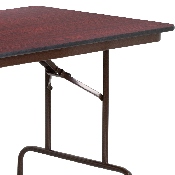 6-Foot High Pressure Mahogany Laminate Folding Banquet Table, YT-3072-HIGH-WAL-GG