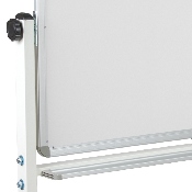 HERCULES Series 45.25"W x 54.75"H Double-Sided Mobile White Board with Pen Tray, YU-YCI-001-GG