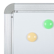 HERCULES Series 45.25"W x 54.75"H Double-Sided Mobile White Board with Pen Tray, YU-YCI-001-GG