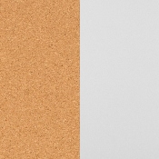 HERCULES Series 53"W x 62.5"H Reversible Mobile Cork Bulletin Board and White Board with Pen Tray, YU-YCI-003-CK-GG