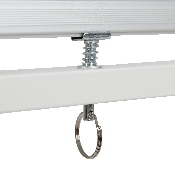 HERCULES Series 53"W x 62.5"H Reversible Mobile Cork Bulletin Board and White Board with Pen Tray, YU-YCI-003-CK-GG