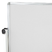 HERCULES Series 53"W x 62.5"H Reversible Mobile Cork Bulletin Board and White Board with Pen Tray, YU-YCI-003-CK-GG