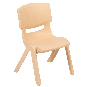 24" Square Natural Plastic Height Adjustable Activity Table Set with 2 Chairs, YU-YCX-0023-2-SQR-TBL-NAT-R-GG