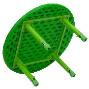 33'' Round Green Plastic Height Adjustable Activity Table, YU-YCX-007-2-ROUND-TBL-GREEN-GG