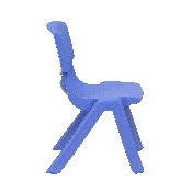 23.625''W x 47.25''L Rectangular Blue Plastic Height Adjustable Activity Table Set with 6 Chairs, YU-YCY-060-0036-RECT-TBL-BLUE-GG