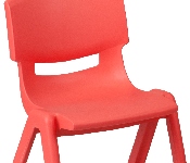 23.625''W x 47.25''L Rectangular Red Plastic Height Adjustable Activity Table Set with 6 Chairs, YU-YCY-060-0036-RECT-TBL-RED-GG