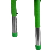 23.625''W x 47.25''L Rectangular Green Plastic Height Adjustable Activity Table with Grey Top, YU-YCY-060-RECT-TBL-GREEN-GG