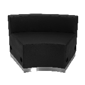 HERCULES Alon Series Black LeatherSoft Reception Configuration, 9 Pieces, ZB-803-410-SET-BK-GG, ZB-803-410-SET-BK-GG