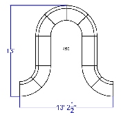HERCULES Alon Series Melrose White LeatherSoft Reception Configuration, 10 Pieces, ZB-803-450-SET-WH-GG, ZB-803-450-SET-WH-GG