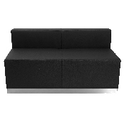 HERCULES Alon Series Black LeatherSoft Reception Configuration, 15 Pieces, ZB-803-460-SET-BK-GG