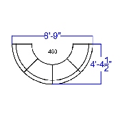 HERCULES Alon Series Black LeatherSoft Reception Configuration, 4 Pieces, ZB-803-480-SET-BK-GG, ZB-803-480-SET-BK-GG