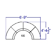 HERCULES Alon Series Black LeatherSoft Reception Configuration, 4 Pieces, ZB-803-520-SET-BK-GG, ZB-803-520-SET-BK-GG