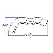 HERCULES Alon Series Black LeatherSoft Reception Configuration, 6 Pieces, ZB-803-580-SET-BK-GG, ZB-803-580-SET-BK-GG