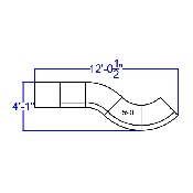 HERCULES Alon Series Black LeatherSoft Reception Configuration, 5 Pieces, ZB-803-590-SET-BK-GG, ZB-803-590-SET-BK-GG