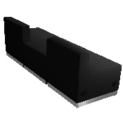 HERCULES Alon Series Black LeatherSoft Reception Configuration, 3 Pieces, ZB-803-670-SET-BK-GG, ZB-803-670-SET-BK-GG