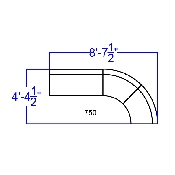 HERCULES Alon Series Black LeatherSoft Reception Configuration, 3 Pieces, ZB-803-750-SET-BK-GG, ZB-803-750-SET-BK-GG