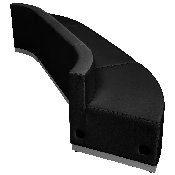 HERCULES Alon Series Black LeatherSoft Reception Configuration, 3 Pieces, ZB-803-780-SET-BK-GG, ZB-803-780-SET-BK-GG