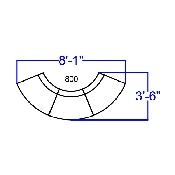 HERCULES Alon Series Melrose White LeatherSoft Reception Configuration, 3 Pieces, ZB-803-800-SET-WH-GG, ZB-803-800-SET-WH-GG