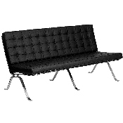 HERCULES Flash Series Black LeatherSoft Sofa with Curved Legs, ZB-FLASH-801-SOFA-BK-GG