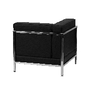 HERCULES Imagination Series Contemporary Black LeatherSoft Left Corner Chair with Encasing Frame, ZB-IMAG-LEFT-CORNER-GG