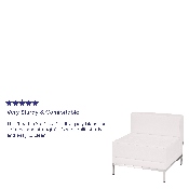 HERCULES Imagination Series Contemporary Melrose White LeatherSoft Middle Chair, ZB-IMAG-MIDDLE-WH-GG