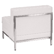 HERCULES Imagination Series Contemporary Melrose White LeatherSoft Middle Chair, ZB-IMAG-MIDDLE-WH-GG