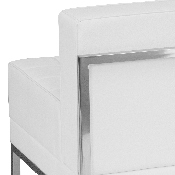 HERCULES Imagination Series Contemporary Melrose White LeatherSoft Middle Chair, ZB-IMAG-MIDDLE-WH-GG