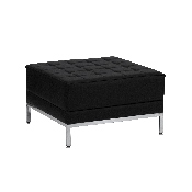 HERCULES Imagination Series Black LeatherSoft Ottoman, ZB-IMAG-OTTOMAN-GG