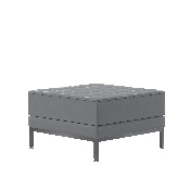 Hercules Imagination Series Gray Leathersoft Ottoman, ZB-IMAG-OTTOMAN-GY-GG