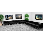 HERCULES Imagination Series Black LeatherSoft Sectional Configuration, 11 Pieces, ZB-IMAG-SECT-SET2-GG