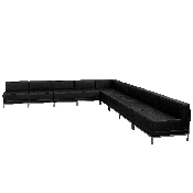 HERCULES Imagination Series Black LeatherSoft Sectional Configuration, 9 Pieces, ZB-IMAG-SECT-SET7-GG