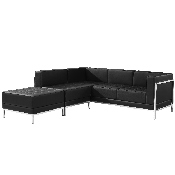 HERCULES Imagination Series Black LeatherSoft Sectional Configuration, 3 Pieces, ZB-IMAG-SECT-SET9-GG