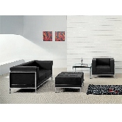 HERCULES Imagination Series Black LeatherSoft Loveseat, Chair & Ottoman Set, ZB-IMAG-SET11-GG