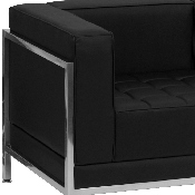 HERCULES Imagination Series Black LeatherSoft Sofa & Chair Set, ZB-IMAG-SET13-GG, ZB-IMAG-SET13-GG