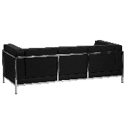 HERCULES Imagination Series Contemporary Black LeatherSoft Sofa with Encasing Frame, ZB-IMAG-SOFA-GG