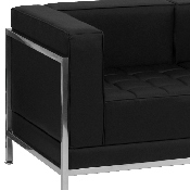 HERCULES Imagination Series Contemporary Black LeatherSoft Sofa with Encasing Frame, ZB-IMAG-SOFA-GG