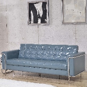 HERCULES Lesley Series Contemporary Gray LeatherSoft Sofa with Encasing Frame, ZB-LESLEY-8090-SOFA-GY-GG
