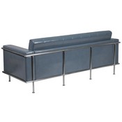 HERCULES Lesley Series Contemporary Gray LeatherSoft Sofa with Encasing Frame, ZB-LESLEY-8090-SOFA-GY-GG