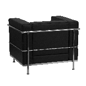 HERCULES Regal Series Contemporary Black LeatherSoft Chair with Encasing Frame, ZB-REGAL-810-1-CHAIR-BK-GG
