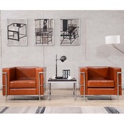 HERCULES Regal Series Contemporary Cognac LeatherSoft Chair with Encasing Frame, ZB-REGAL-810-1-CHAIR-COG-GG