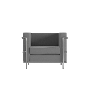 Hercules Regal Series Contemporary Gray LeatherSoft Chair with Encasing Frame, ZB-REGAL-810-1-CHAIR-GY-GG