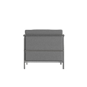 Hercules Regal Series Contemporary Gray LeatherSoft Chair with Encasing Frame, ZB-REGAL-810-1-CHAIR-GY-GG