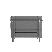 Hercules Regal Series Contemporary Gray LeatherSoft Chair with Encasing Frame, ZB-REGAL-810-1-CHAIR-GY-GG