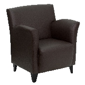 HERCULES Roman Series Brown LeatherSoft Lounge Chair, ZB-ROMAN-BROWN-GG