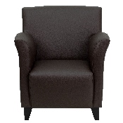 HERCULES Roman Series Brown LeatherSoft Lounge Chair, ZB-ROMAN-BROWN-GG