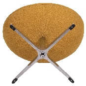 Citron Fabric Saddle Wing Ottoman, ZB-WING-CIT-OTT-FAB-GG
