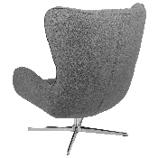 Gray Fabric Swivel Wing Chair, ZB-WING-GR-FAB-GG
